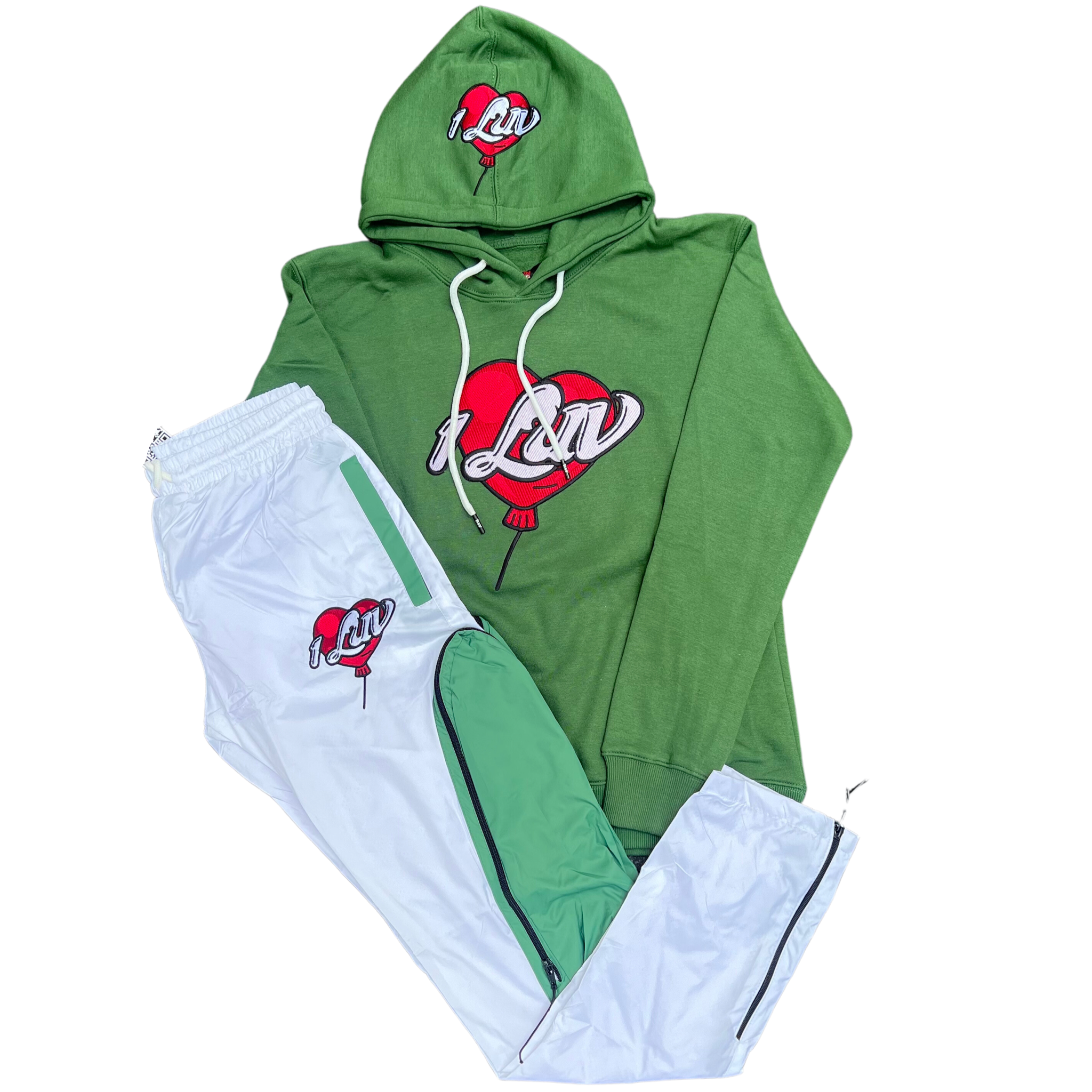 1Luv “Celtics" Windbreaker Suit