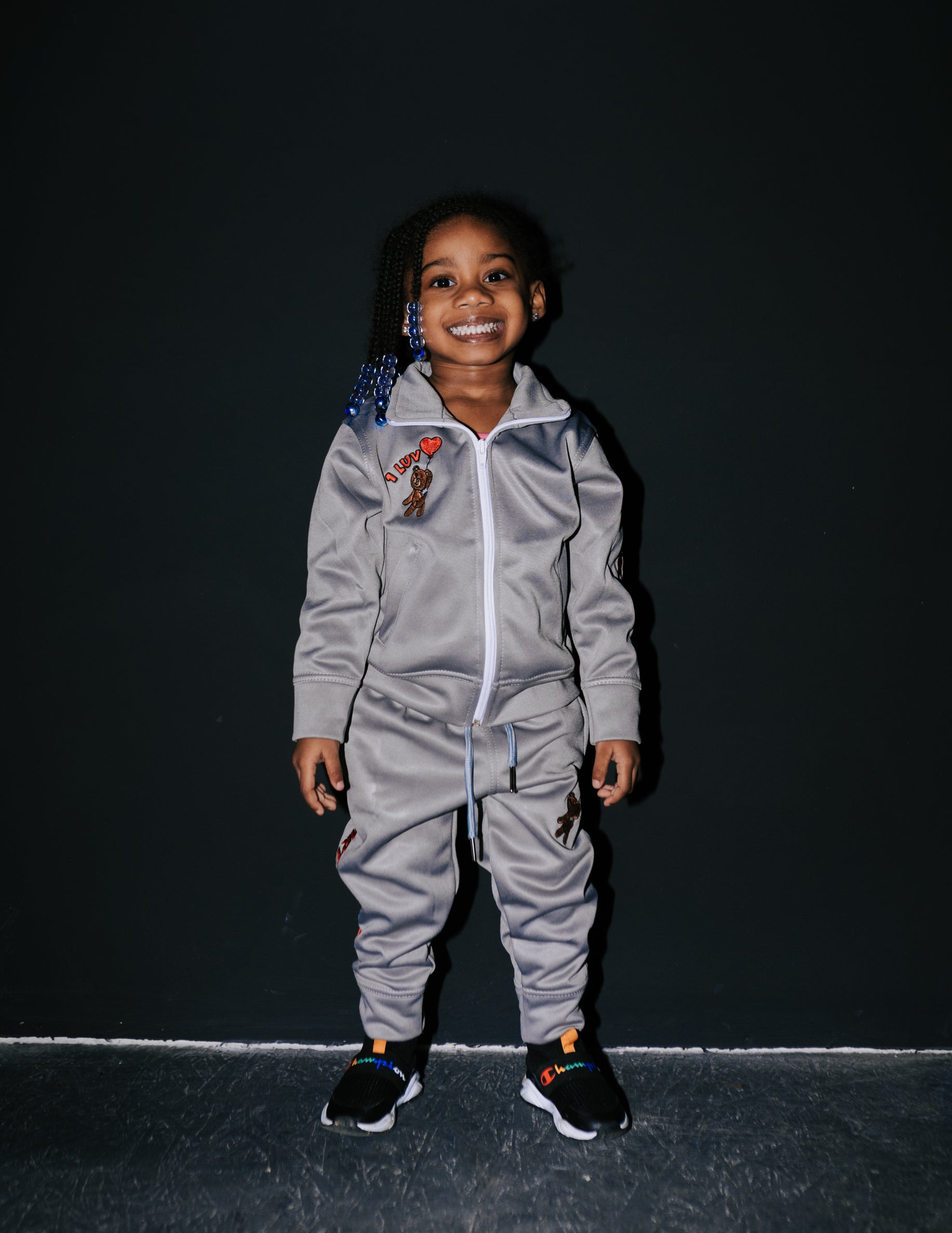 1Luv “Stealth Gray” Track Suit (Kids)