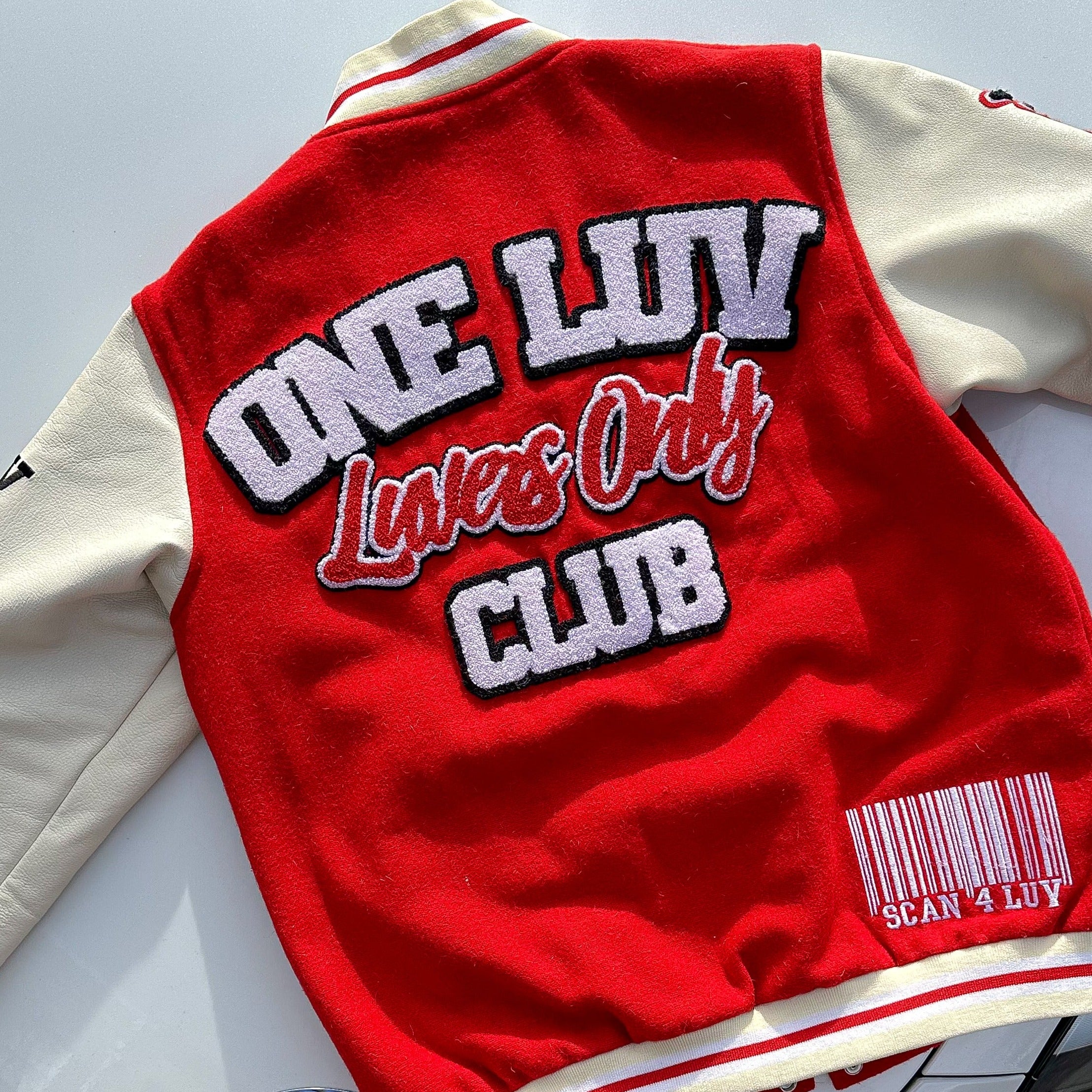 1Luv " Red" LOC Varsity Jacket