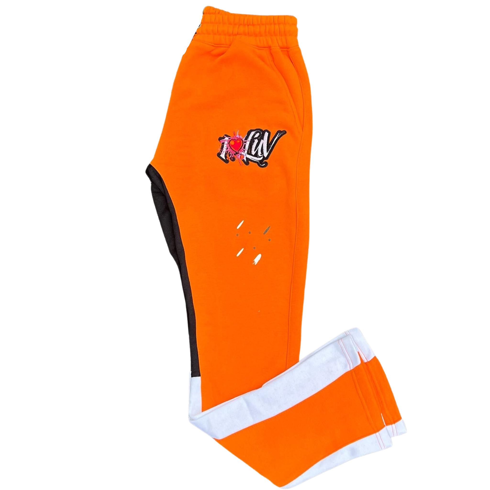 1Luv “Orange" Flared Pants