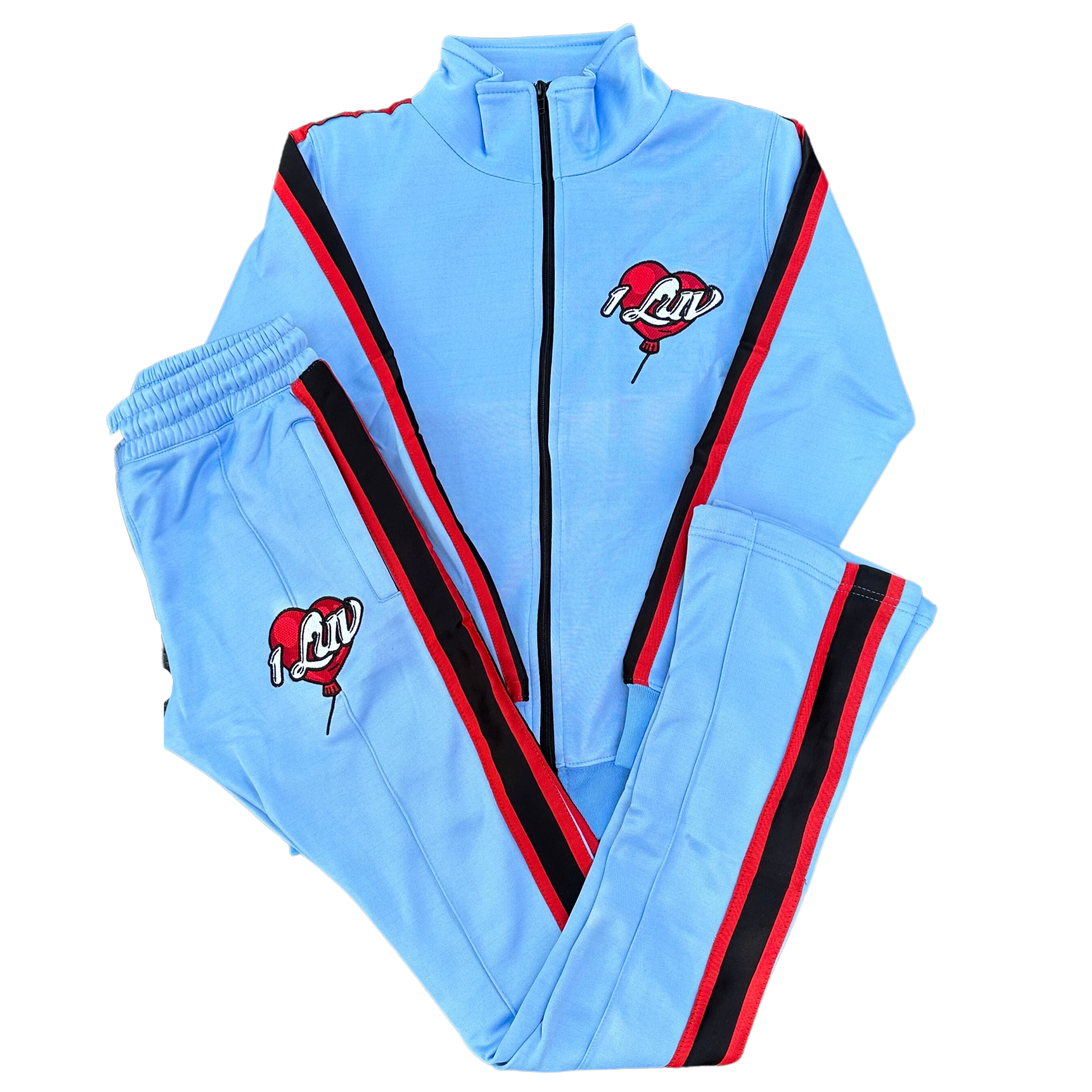 1Luv “Baby Blue" Flared Tracksuit